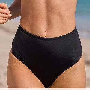 Aerie Women’s Black Classic Bikini Bottom Size Large NWT